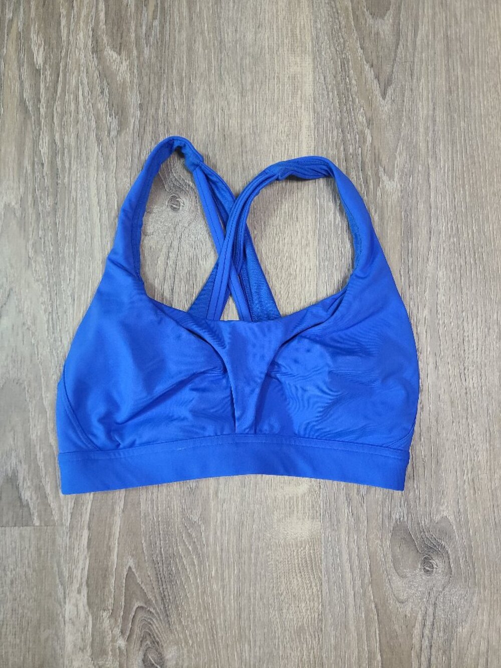 Lululemon Wild Bluebell Stash It All Front Pocket Cross Back Sports Bra - Size 6